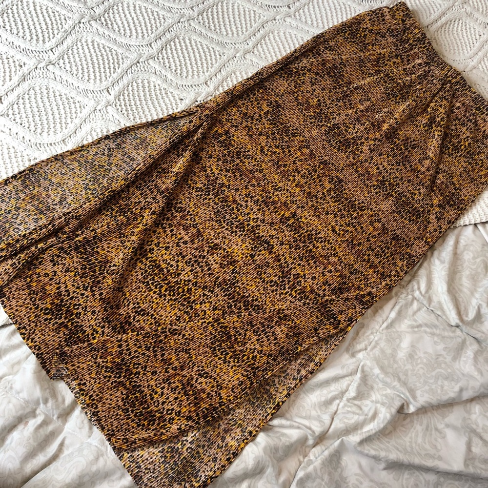 Leopard Slit Skirt